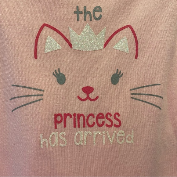 NWT Little Girls Matching Set, Onsie, Leggings, Tutu, Glitter Pink Leopard Spots - Picture 3 of 16